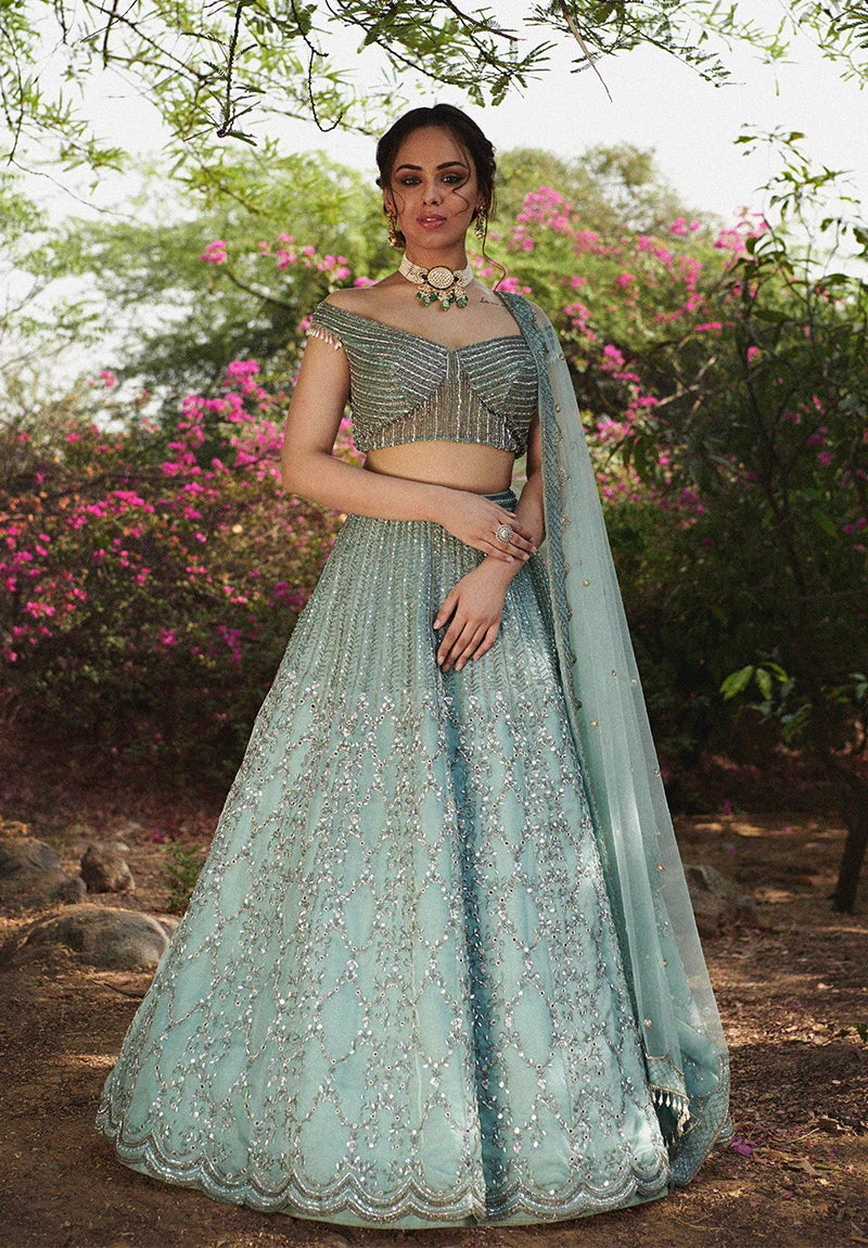 Ginni Lehenga set by Irrau - Samir Mantri