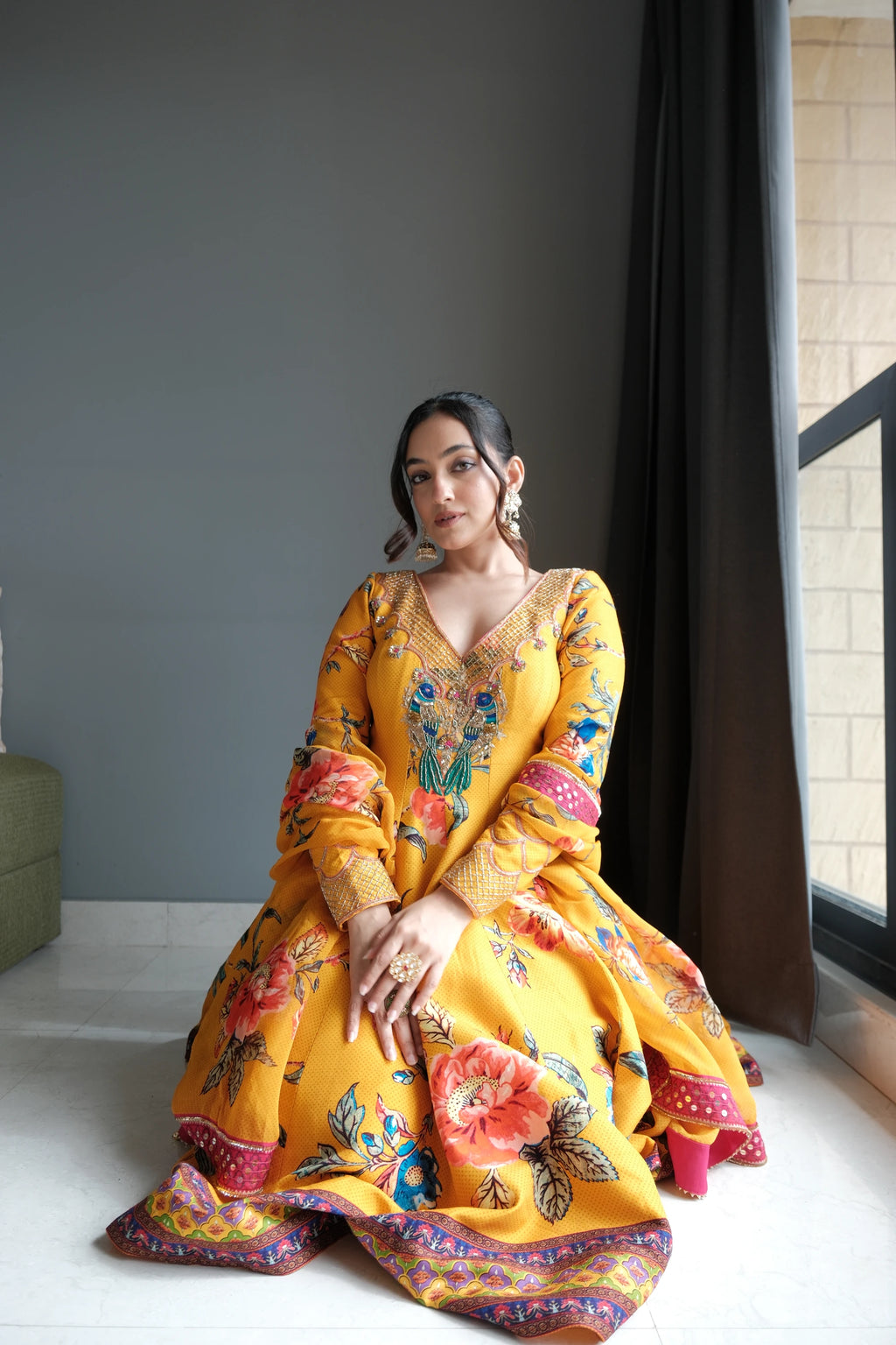 Daizy in Ihara Anarkali Set