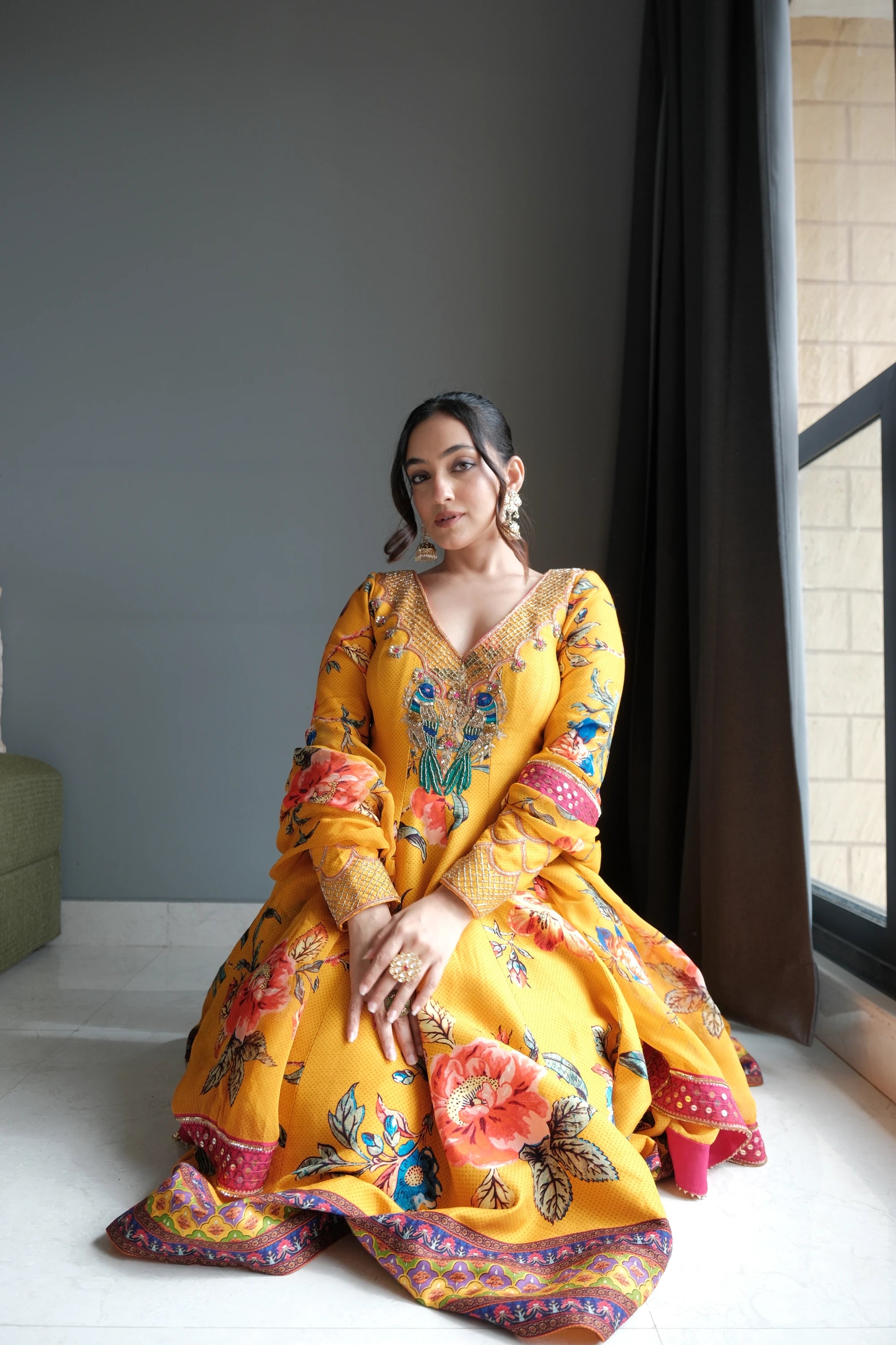 Daizy in Ihara Anarkali Set