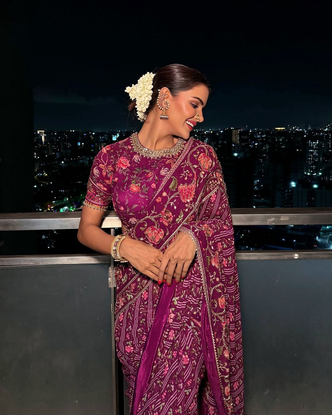 Priyanka Choudhary in Nimi Saree Set